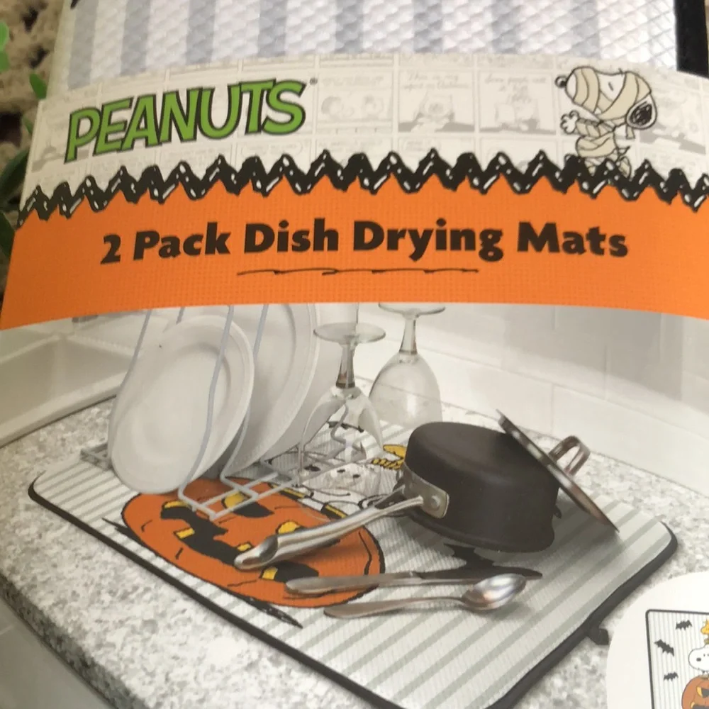Peanuts SNOOPY Halloween Dish Drying Mats